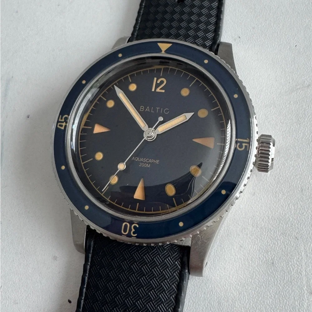 Baltic Aquascaphe Automatic Blue Dial Men's Watch - Picture 6 of 12